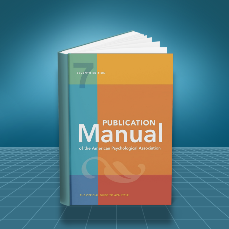 Publication Manual of the American Psychological Association 7th edition